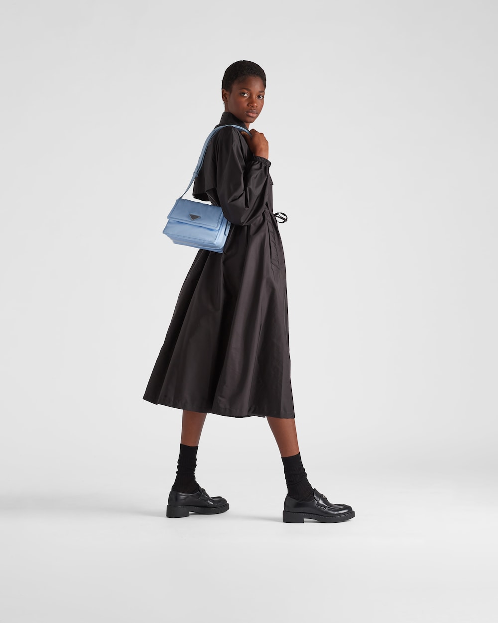 Small Padded Re-Nylon Shoulder Bag - Image 6